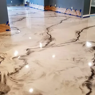 White Epoxy Flooring