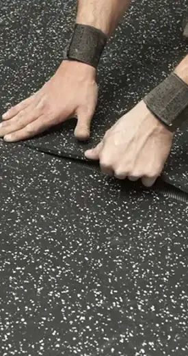 Installation rubber Flooring