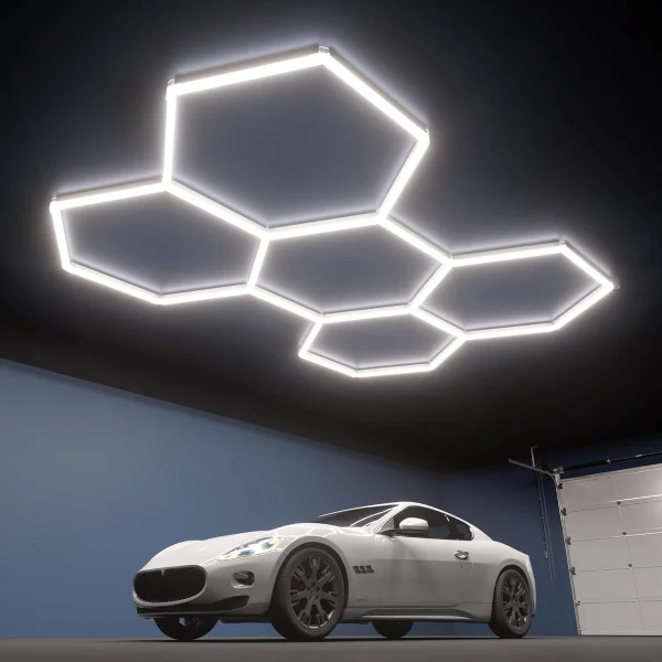 Standard White Hexagon LED Lights